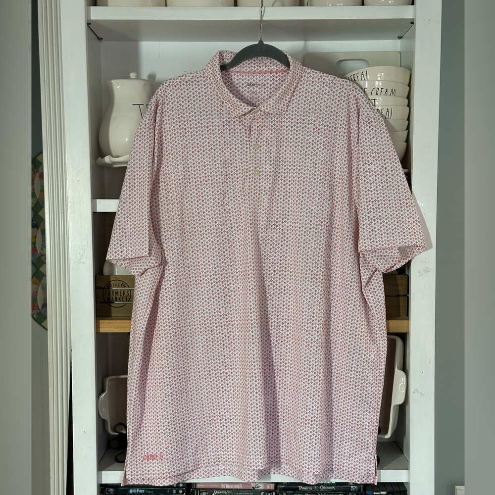 NEW JOHNNIE-O enzo printed polo in tango - Picture 3 of 12